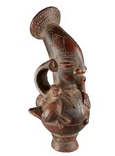 Jarre Mangbetu Pot en terre cuite,   Vase africain de 25 cm #17495