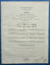 OPÉRA HÉROLD PARTITION MARIE AIR N°2 PLANARD BARCAROLLE 1826 FÉRÉOL BOULANGER