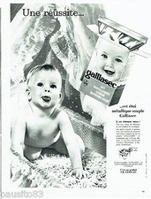 PUBLICITE ADVERTISING 116  1962  lait en poudre bébé Galliasec