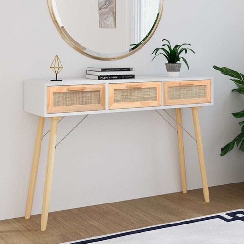 Table console noir 105x30x75 - table,