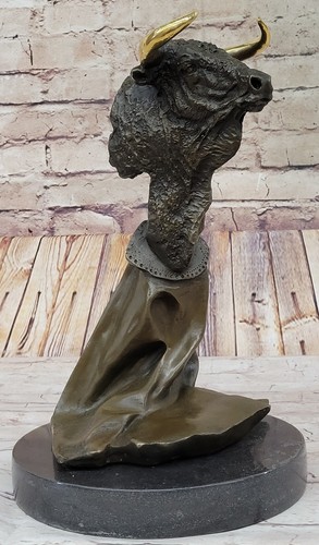 Grand bronze statue taureau - bronze, ox