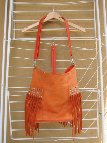Sac seau orange sepia - sac,