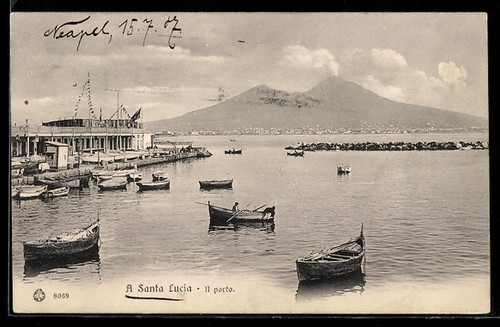 Carte postale napoli santa - carte,