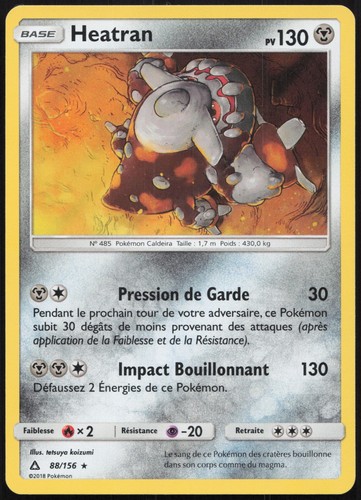 Carte pokémon heatran 156 - pokémon,