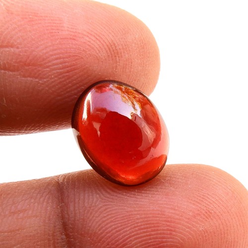 Cabochon grenat rouge - , naturel