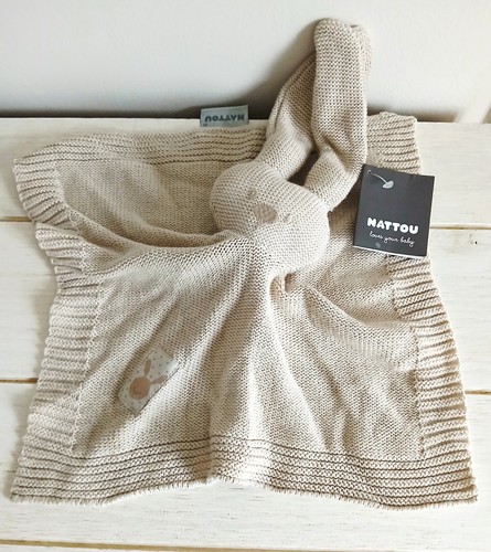 Nattou doudou carré - doudou, lapin