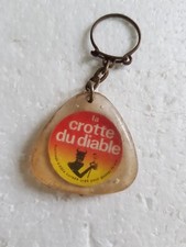 PORTE CLE ANCIEN :La CROTTE du DIABLE Drapeau PAYS BAS VINTAGE FRENCH KEYCHAINS