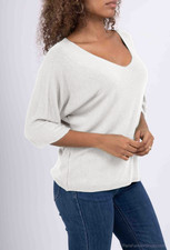 Pull en Maille Col V Manche