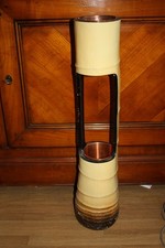 Vase traditionnel à fleurs  en bambou laqué  pour Ikebana et cérémonie du thé