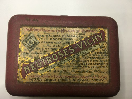 Boite metal ancien - en,
