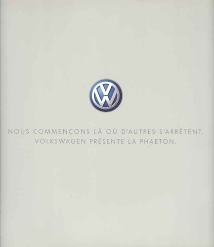 Catalogue brochure phaeton - catalogue,