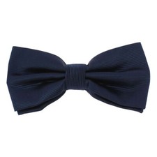 Clj Charles Le Jeune. Noeud papillon noué. CHARLES, Microfibre. Bleu Marine  - U