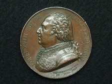 MEDAILLE CU. BARRE LOUIS XVIII