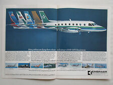 8/78 PUB EMBRAER EMB-110 P2 BANDEIRANTE AIR LITTORAL BRITAIR TALAIR AIRLINES AD