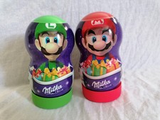 Boîte en plastique x2 MARIO ET LUIGI de MILKA de 2018 Nintendo