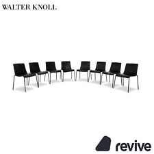 Ensemble De 8 Chaises Walter Knoll Liz 1300 En Cuir Noir