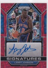 Panini Prizm 2022-23 NBA N° SIG-LJO Larry Johnson Red Choice Auto