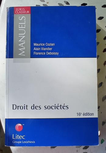 Droit des sociétés - , de