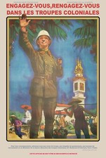 affiche poster engagez vous troupes coloniales