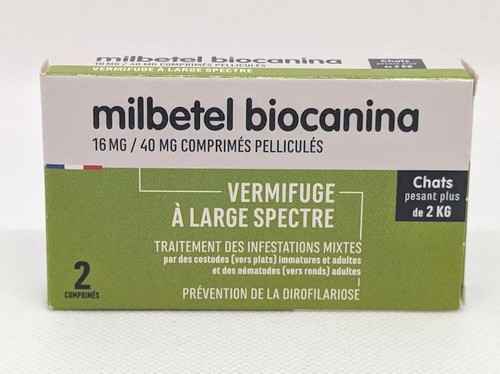 Milbetel pour chat - pour, de