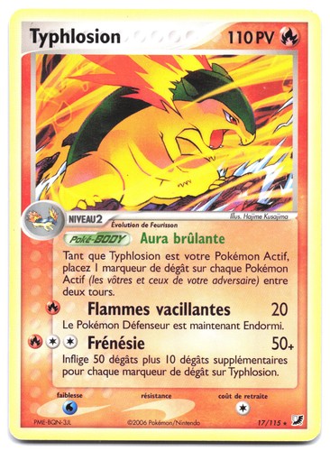 Carte pokémon typhlosion - carte,