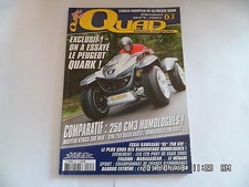 QUAD PASSION MAGAZINE N°63 09/2005 PEUGEOT QUARK KYMCO 300 MXU SYM 250   H43