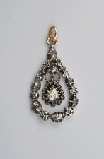 Ancien pendentif or argent et