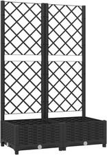 Jardinière treillis noir