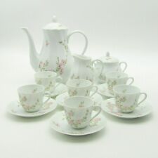 Limoges. Bernardaud. Service à café 6 personnes en porcelaine modèle Amandine