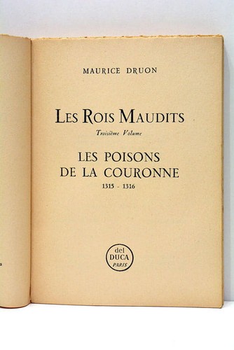 Les rois maudits poisons - maudits,