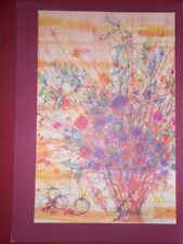 Ancien menu Paquebot France novembre 1963 transatlantique Illustration Carzou