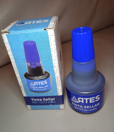Encre bleue pour tampon - bleue,
