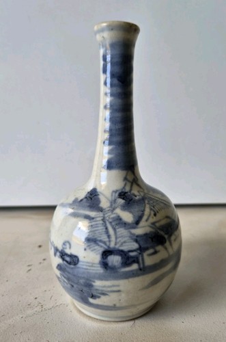 Vase bleu hué - vase,