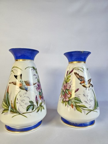 Paire vases porcelaine - vases,
