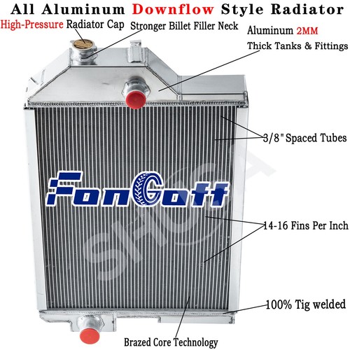 Row radiator fit john - row, deere
