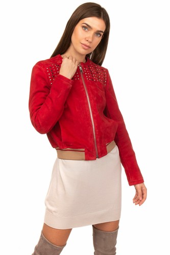 Blouson cuir suédé pinko - cuir,