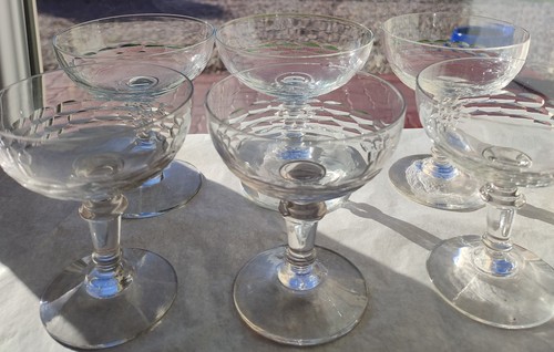 Coupes champagne en verre - 6,