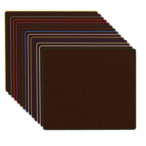 Marron cuir éco tapis coffre - cuir,