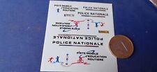 décalcomanie decals sur renault master police nationale code route 1/43