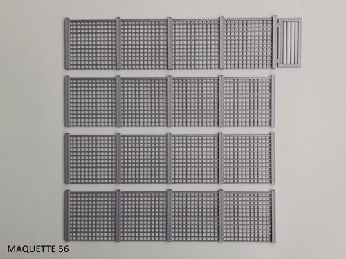 Grillage forme carrée - 1/43,