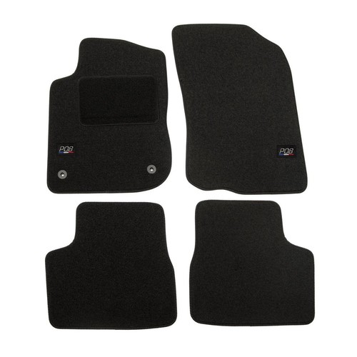 Logo tapis sol noir velours - logo,