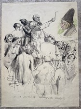 Dessin Original de Lucien Hector JONAS (1880-1947) signé