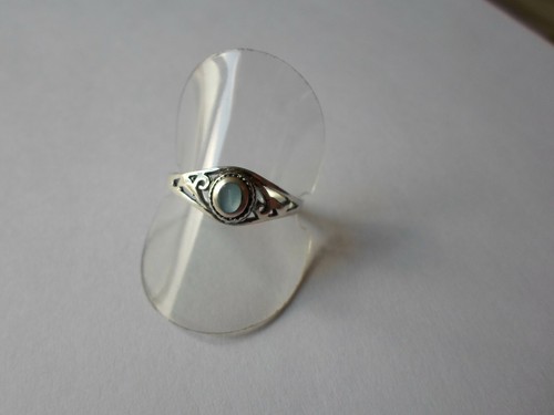 Bague argent massif - en,