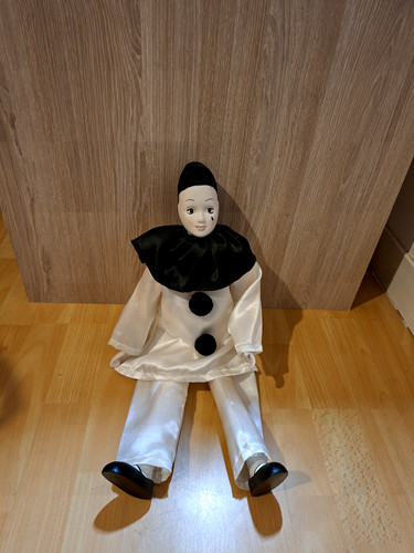 Poupée pierrot lune en - la,
