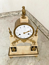 pendule portique marbre noir et blanc circa 1800