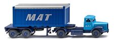 WIKING - Camion avec porte container et container 20 pieds M.A.T – SCANIA 4x2...