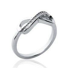 Alliance infini femme - argent