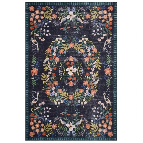 Tapis laine motif floral - motif,