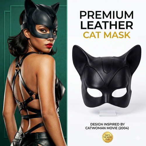 Masque latex chat - en, costume