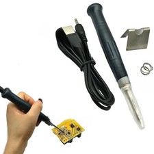 Mini fer à souder USB 8W 5V portable pour réparation téléphone et électroni